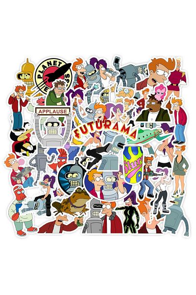 Choice 50pcs 10/30/50pcs Disney Futurama Aloa Mars Anime Stickers Cool Graffiti Sticker Phone Skateboard Lu