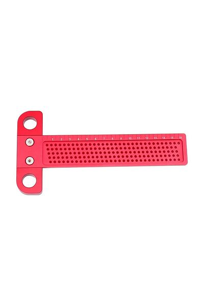 toohr 1pcs T160 Woodworking Scribe 60-400mm T-type Ruler Hole Scribing Ruler Aluminum Alloy Line Drawing M