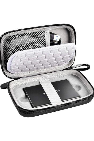 Choice Black Case Compatible With Samsung T7/ T7 Touch Portable Ssd 1tb 2tb 500gb Usb 3.2 External Solid St