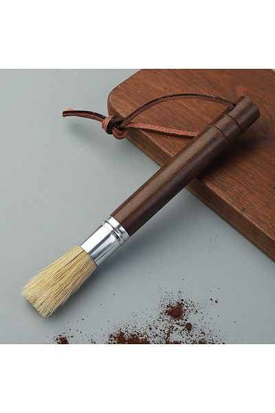 Choice Ebony Wood Vintage Coffee Grinder Cleaning Brush Set Retro Barista Coffee Machine Cleaner Solid Wood