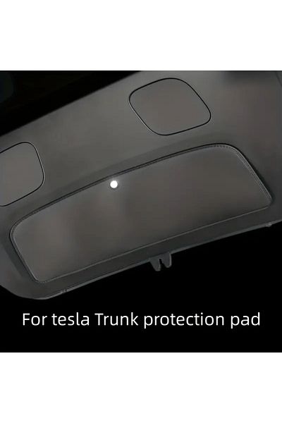 Choice For Tesla Model Y Trunk Tailgate Guard Pad Leather Rear Trunk Door Protective Sticker Anti-dirty ...