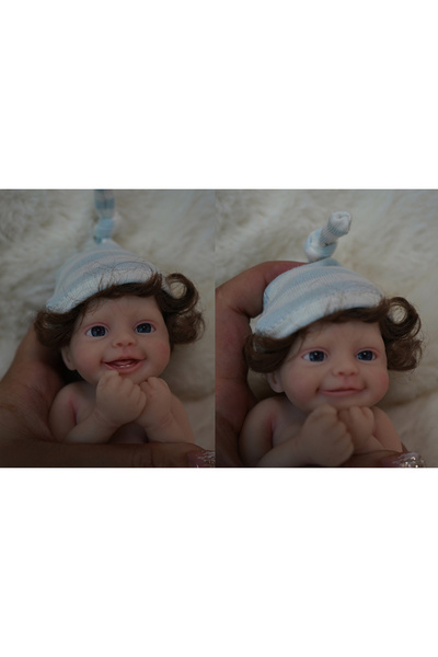 Choice دمية ميلا الصغيرة ذات العيون الكبيرة، مقاس 6 بوصات، مصنوعة من السيليكو...