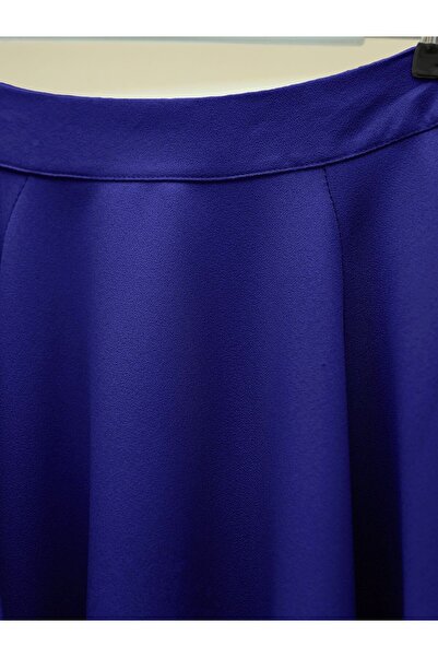 Modamorfo Saks színes ballon ujjú krepp blúz és szoknya szett