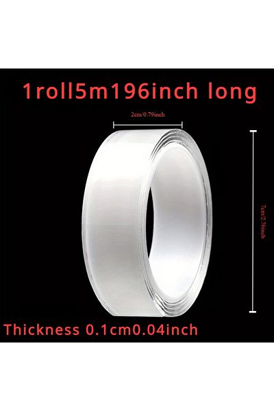 Choice 5 Meter 1/3/5 Meter Double Strong Adhesive Tape Waterproof Material Home-living Tool Stationery 1mm