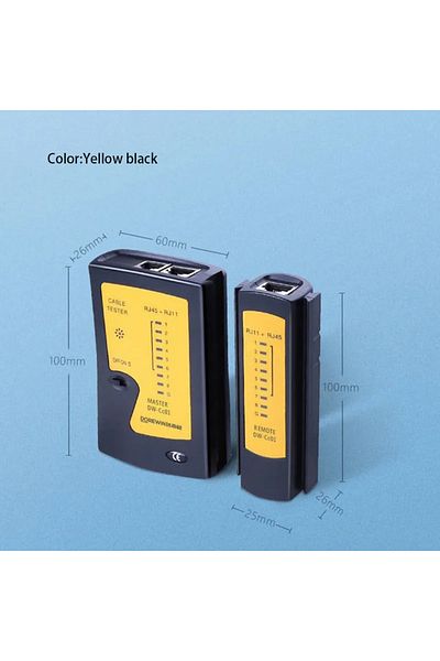Choice Orange And Black Lan Network Cable Tester Continuity Tester For Rj45 Rj11 Rj12 Twisted Pair Connecti