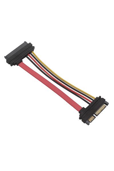 Choice كابل تمديد Raid لمحرك الأقراص الصلبة SAS إلى SATA بطول 50 سم، SFF-8482 SAS 29 دبوسًا إلى SATA 22 دبوسًا مع 15 دبوسًا