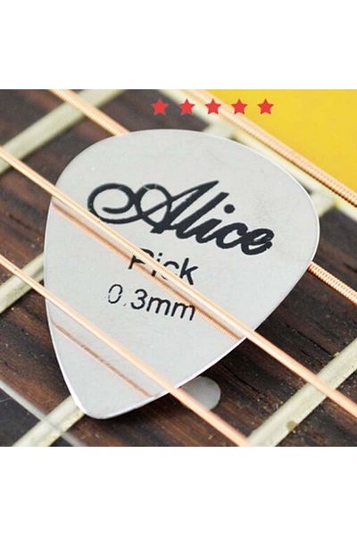 Choice 5Pcs/10Pcs Metal Guitar Picks Durable Professional Bass Ukelele Guitar Picks Electric Guitarra Ac...