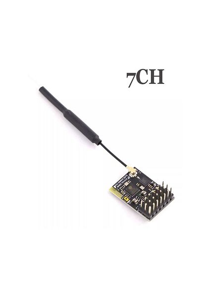 Choice 1pcs Elrs 2.4ghz Pwm 7ch Crsf Receiver Support Elrs 3.2 Pwm/crsf Protocol Copper Pipe Antenna For Rc