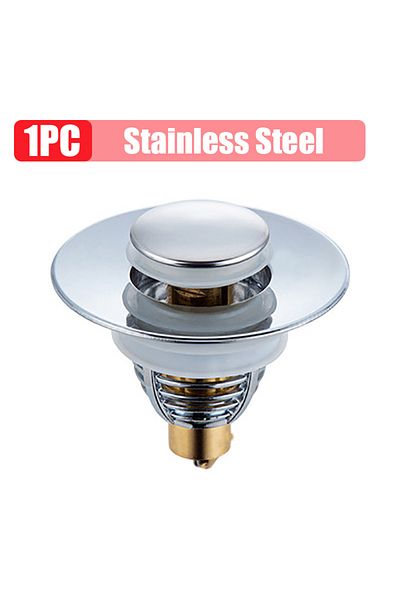 Choice Stainless Steel Universal Stainless Steel Pop-up Bounce Core Basin Drain Filter Hair Catcher Shower