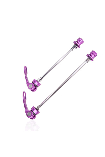 ZTTO 07 أسياخ دراجة أرجوانية، زوج واحد، أسياخ خفيفة الوزن سريعة الفك، مقاس 10...