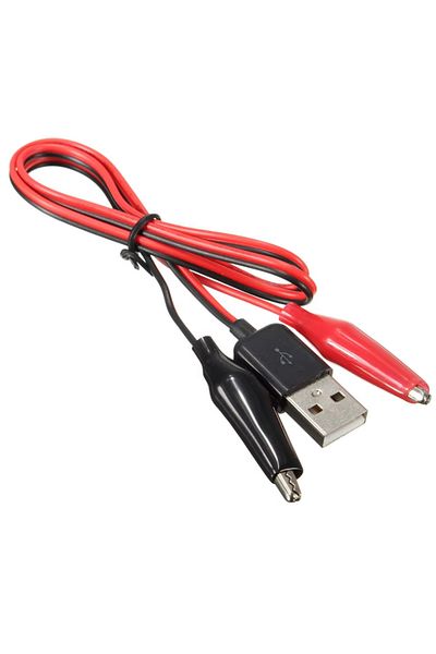Choice Metal Alligator Clip Crocodile Electrical Clamp for Testing Probe Crocodile Test Clip to USB Adap...