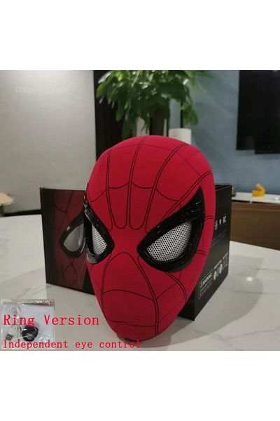 Hot Toys قناع التحكم الإلكتروني سبايدر مان ماسكارا سبايدر مان قناع تنكر عيون متحركة 1:1