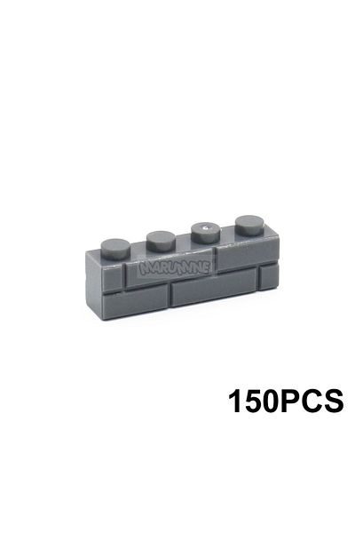 Choice 1x4 Dark Grey X150 Marumine Moc City Blocks Parts 1x4 Wall Building Bricks 150pcs Friends House Diy