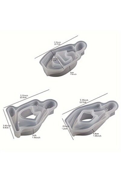 Choice مجموعة قوالب فن الجسم المصنوعة من السيليكون مكونة من 3 قطع/عبوة - اصنع...