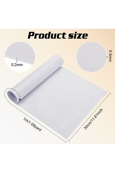 Choice Aech04-11355 Custom Fursuit Eye Mesh, 39x11.8inch White Pvc Plastic Net 0.2mm Thick Waterproof Print
