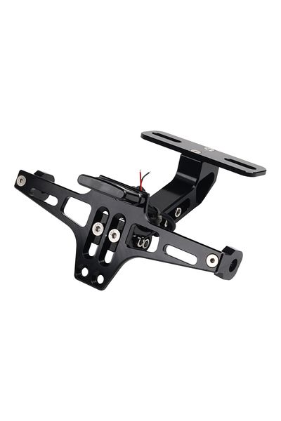 S2R License Black Motorcycle Rear License Plate Mount Holder Turn Signal Lights For Yamaha Mt07 Mt09 Mt1