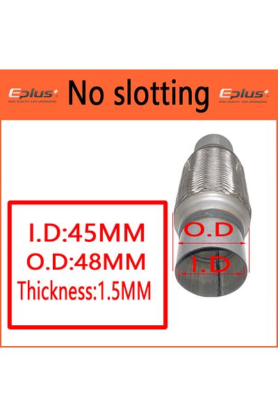 Choice EPLUS Universal Car Exhaust Tube Telescopic Flexible Connection Braid Bellows Stainless Steel Muf...