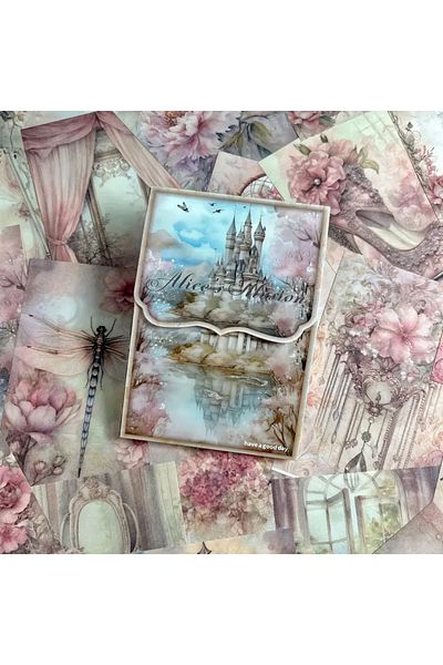 Choice 2 50sheets Retro Scrapbook Material Paper Hand Account Diy Collage Decoration Background Craft Paper
