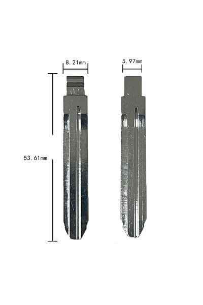 Choice 10pcs 02# KD Key Blade TOY43 Uncut Blank Keydiy Xhorse Remote Key Blade for Toyota Corolla Crown ...