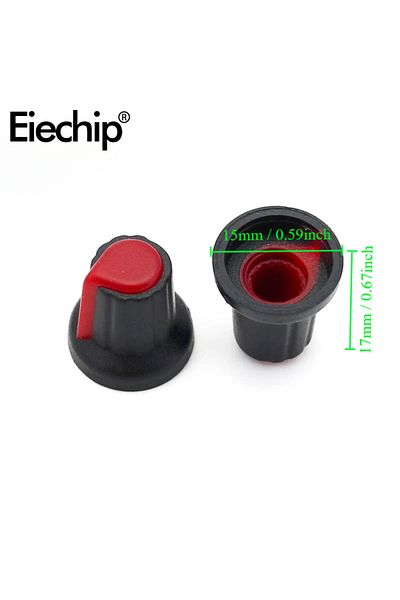 Choice 30pcs/lot WH148 Potentiometer knobs 15X17mm 6mm  Potentiometer Plastic Knobs Cap 5 colors Yellow ...