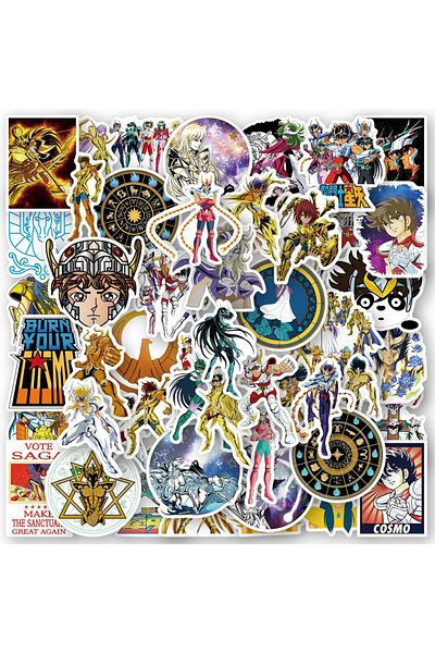 Choice 50pcs 10/30/50pcs Classic Saint Seiya Anime Stickers Shaina Saori Kido Sticker Aesthetics Laptop Ska
