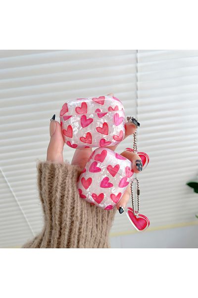 Choice Airpods4 Shell Pattern Rose Heart Pattern Earphone Protection Case For Airpods Pro /airpod 3/airpods