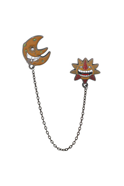 Choice دبوس أنمي سول إيتر: الشمس والقمر، دبوس كرتوني معدني مطلي بالمينا، دبوس...