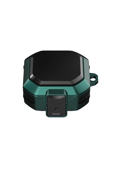 XhaoR Green Switch Lock Cover For Samsung Galaxy Buds Fe Buds2 Pro Live Buzz Pro Case Full Protection Shoc