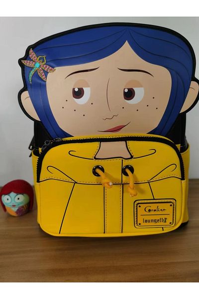 Choice Green Disney Craline Women Backpack Adult Mini Double Shoulder Bags Stitch Pu Leather Women Double S