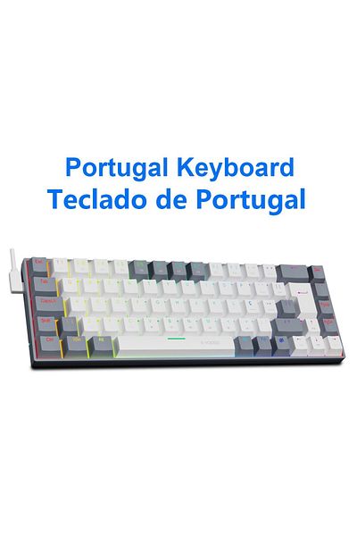 Choice Red Axis Z686rgb-wg-pt E-yooso Z686 Rgb Usb 60% Mini Slim Mechanical Gaming Wired Keyboard Red Switc