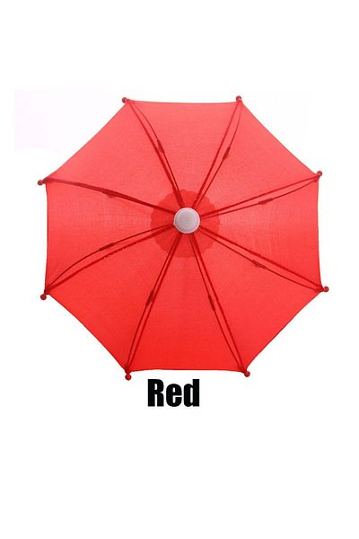 Choice Red New Style Colorful Plastic Mini Umbrella Rain Gear Toy Umbrella Baby Toy Girl Gift Doll Embellis