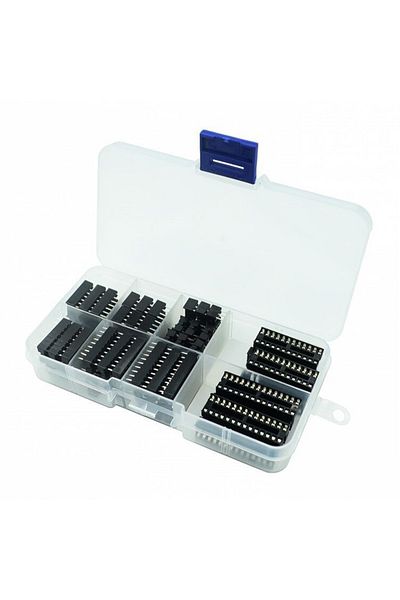 Si Tai&SH 66PCS/Lot DIP IC Sockets Adaptor Solder Type 6/8/14/16/18/20/24/28 pins DIP IC Socket set electro...
