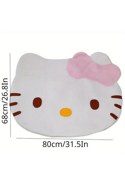 Choice Kt Sanrio Hello Kitty Cartoon Cute Big Head Floor Mat Non-slip Soft Bedroom Living Room Decor Miniso