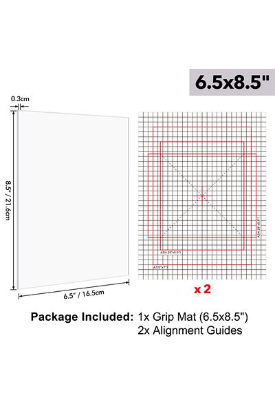 Choice 6.5x8.5inch 4.75x6/6x6/6.5x8.5inch Photopolymer Grip Mat Fit For Stamp Positioning Tool Sticky Mats