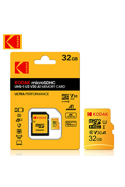 Kodak 32gb Original Micro Sd Card 128gb Class 10 Memory Card 64gb Flash Card 256gb 32gb V30 U3 Carta