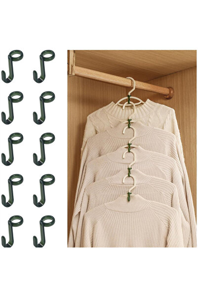 Choice 50 قطعة من الشماعات الصغيرة الخضراء 50/100/200 قطعة لموصلات الخزانة، خ...