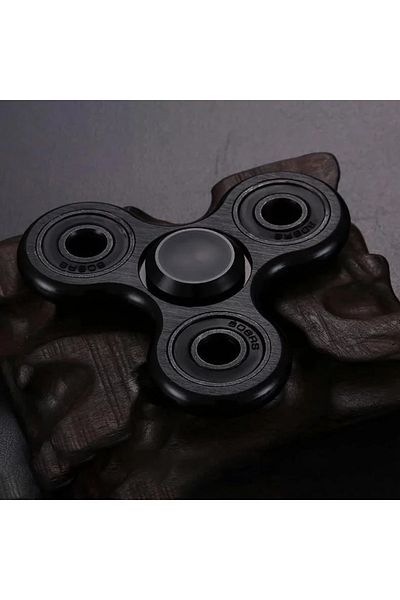 Choice Black Aluminum Alloy Plating Fidget Spinner Metal Alloy R188 Mute Bearing Drawing Process Hand Spinn