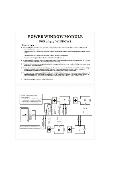 Choice 12V Universal Auto Power Window Control Window Open Closer Module for 4 Door Cars Power Window Cl...