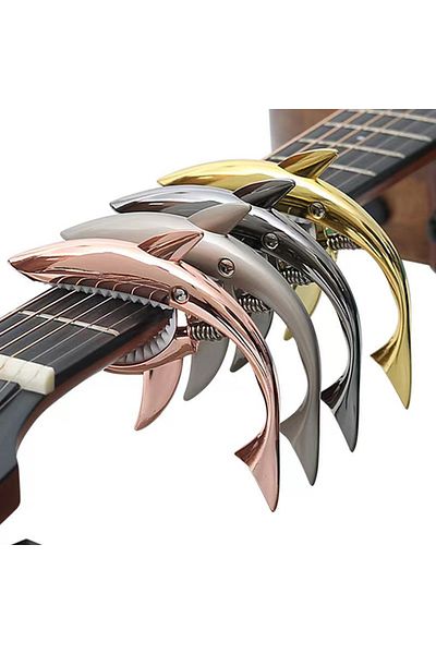 Choice Metal Shark Guitar Capo Classic Electric Guitar Capo High Quality Zinc Alloy Quick Change Clip Ba...