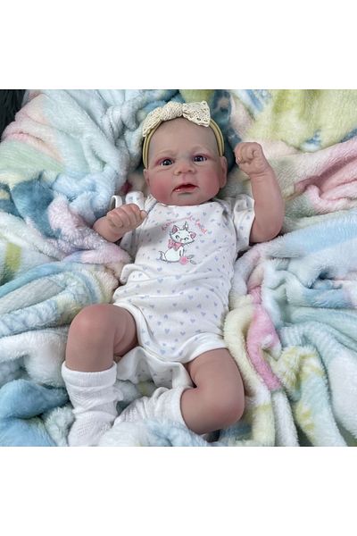 MRB Cloth Body Doll 17inch Doll 17/18 Inch Adorable Lifelike Reborn Baby Dolls Pascale And Elijah Cloth