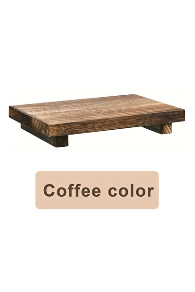 Choice صينية حمام خشبية بلون القهوة مع حامل صابون يدوي معطر وشموع معطرة وحامل...