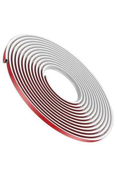 Choice White 4m 4/6/8m Self Adhesive Wall Cable Concealer Floor Cord Cover Flexible Cable Wire Fixer Protec