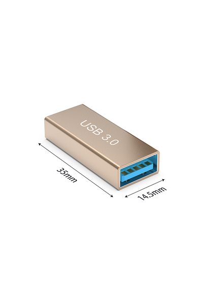 Choice محول موصل USB أنثى إلى أنثى مقاس 35 مم من النوع A إلى A من نوع USB 3.0، موصل OTG من نوع Af إلى Af