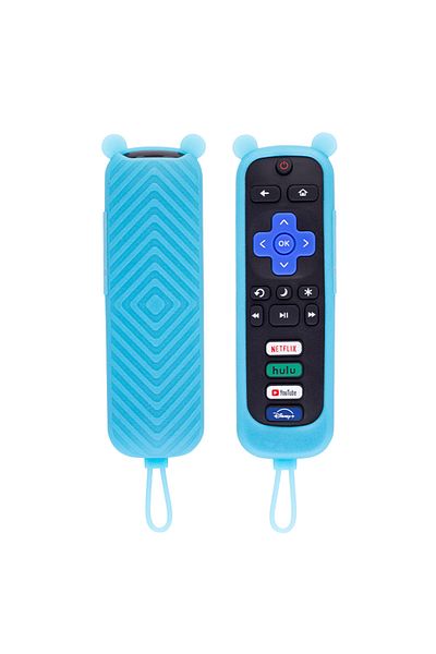 Choice Luminous Blue 1 Piece Luminous Silicone Case For Tcl Roku Rc280 Tv Remote Cover Anti-slip