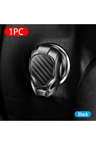 Choice Black Blalion Car Engine Button Cover Universal Engine Ignition Start Stop Switch Decorative Push Bu