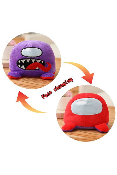 Choice 14cm--b 14cm Among Our Middle Plush Reversible Flip Us Plush Toy Kawaii Game Plush Middle Anime Plus