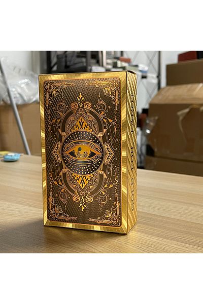 Choice D484 Spanish And English Golden Foil Tarot Deck Prophecy Cards For Beginners With 2-languages Guideb