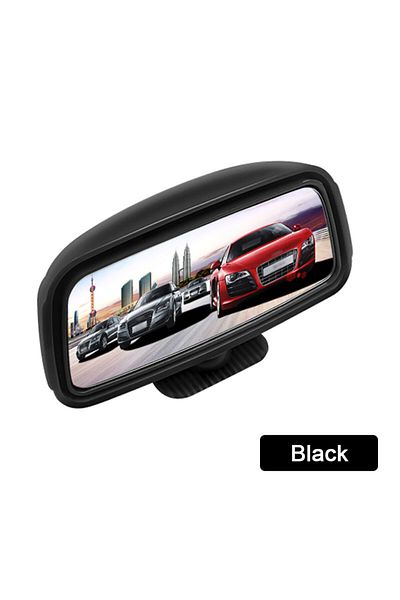Choice Black Seametal 360-degree Rotation Safety Convex Mirror Wide Angle Self-adhesive Car Blind Spot Mirr