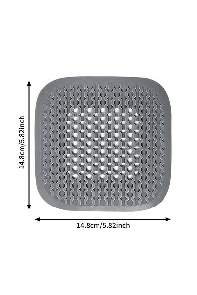 Choice A Gray Silicone Floor Drain Hair Filter Catcher Kitchen Sink Plug Filter Stopper Shower Bathtub Drai
