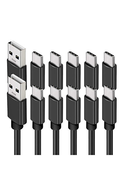 Choice 1 متر أسود 10 قطع 0.25 متر 1 متر 2 متر 3 متر 2 أمبير نوع USB C شحن سري...